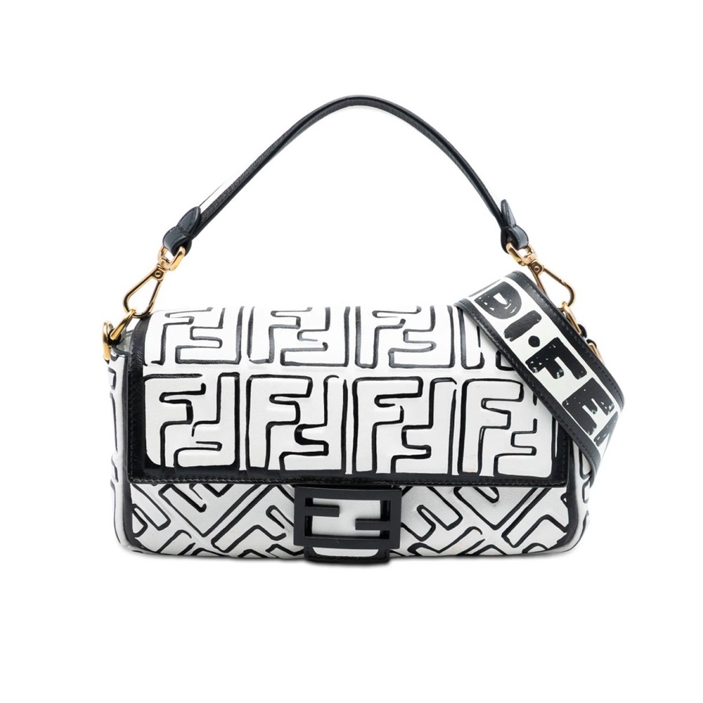 SOLD Fendi Pre-Owned Joshua Vibes California Sky Medium Leather Baguette